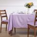 Homescapes tafelkleed lila - 137 x 228 cm, 100% katoen