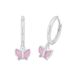 Prinzessin Lillifee Creolen 925 Sterling Silber Mädchen Kinder Ohrschmuck, mit Zirkonia synth., Silber, Kommt in Schmuck Geschenk Box