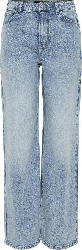 Pieces Jeans Pcselma Hw Wide Jeans Lb Noos Bc 17154415 Light Blue Denim Dames Maat - W30 X L32