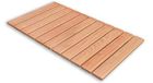 Castelmerlino 236 douchewand van lariks met comfortabele lattenbodem 103 x 58 cm voor borden 120 x 70 cm