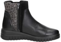 Sub55 Comfort Collection Isla 05 Enkellaarsjes Plat - Zwart - Maat 36