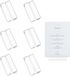 AABDTYYD Set de 6 porte-noms, plastique, transparent, 10x3x1,2 cm