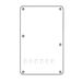 Boston BPL313-W back plate, string spacing 11,2mm, 3 ply, standard Stallion, 86x138mm, lefthanded, white
