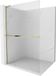 Mexen Kioto+ L paroi de douche avec étagère Walk-in 90 x 200, rayé, or
