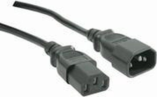 Microconnect C13-C14 1.8m electriciteitssnoer Zwart
