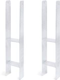 GAH-Alberts Alberts 214968 H-paalhouder | thermisch verzinkt | vrije breedte 71 - 161 mm | totale hoogte 600 - 800 mm | materiaaldikte 4 - 8 mm | set van 2