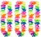 Boland Hawaii krans/slinger - 10x - Mélange de couleurs tropicales/estivales