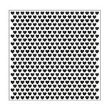 Vaessen Creative Embossing Folder, kleine harten, 15 x 15 cm