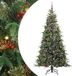 vidaXL Kunstmatige Hinged Kerstboom met 300 LED Groen 210 cm PE en PVC