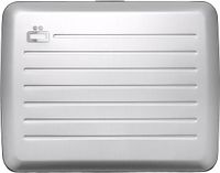 Ogon Designs Stockholm V2 Large Creditcardhouder – Dames en Heren – Aluminium Wallet met RFID Bescherming, Extra Geldvak & Waterbestendige Sluiting – Zilver
