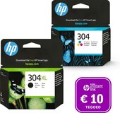 HP 304 - Zwart XL & Kleur - Inktcartridge - Origineel