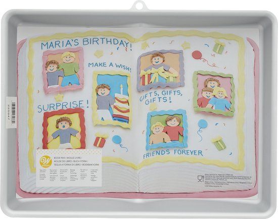 Wilton Two-Mix Bookpan - Bakvorm Boek - 37,5 x 29 cm