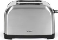 LIVOO Toaster, 2 sleuven, DOD196, 850 W, 7 bruiningsgraden, roestvrij staal