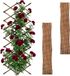 Relaxdays Klimplantenrek - set van 3 - 310x90 cm - uitschuifbaar - gevlamd