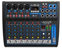 Audibax MG08 USB Mesa Mezclas 8 Kanalen Con Bluetooth, MP3, USB Rec en Efectos