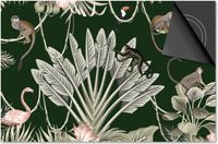Dietrix Inductie Beschermer - 65x52cm - Jungle Apen Groen
