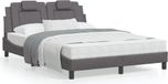 Maison Exclusive - Lit « Viana » avec matelas, gris, 120 x 200 cm, simili cuir