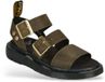 Dr Martens Gryphon Dms leren plateau sandalen groen dames maat 37