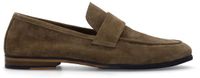 Manfield Heren Taupe Suède Loafers Maat 45