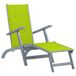 Fauteuil de terrasse avec repose-pieds et coussin acacia massif