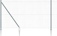 vidaXL Euro-hek met grondpennen 10 x 1,6 m PVC-coated staal groen mesh