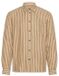 Solid Shirt met lange mouwen Roydon stripe Bruin M