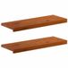 vidaXL - Marche - 2 - pcs - 70 - x - 25 - x - 2 - cm - Brun - Massif - Chêne
