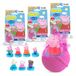 INKEE Surprise Peppa Pig Badbruisballen voor kinderen, met verrassing, speelgoed voor in de badkuip, met aardbeiengeur en schuimeffect