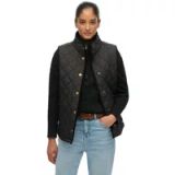 Superdry Estate Country Liner Bodywarmer Dames Meteorite Black Maat 14