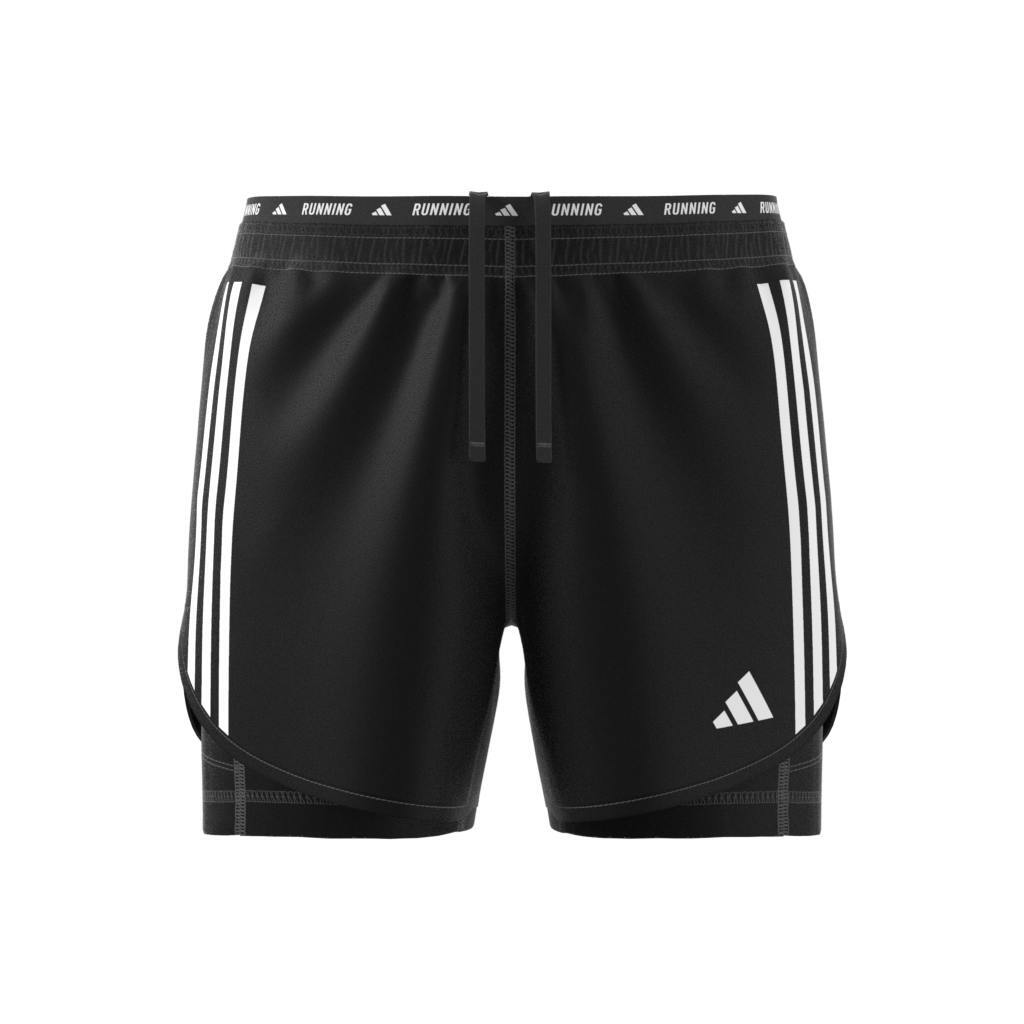 adidas adidas Own The Run 3-Stripes 2in1 Short Heren