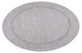 Carpetsale24 Tapis intérieur/extérieur - Tissage plat résistant aux intempéries aspect sisal avec bordure, tapis de cuisine, terrasse, salon Taille : 120 cm Rond
