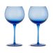 Byon Verres à vin Opacity 47 cl lot de 2 Bleu