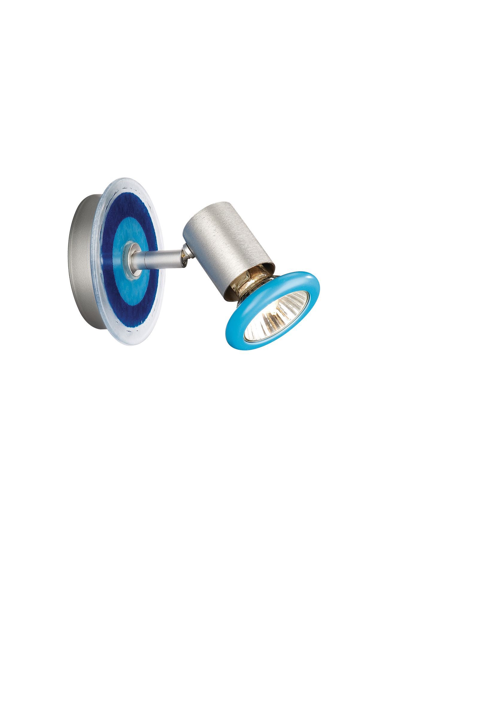 Massive Wandlamp 544303510 - Metaal - GU10 - 50 Watt - Warm Wit - Blauw/Chroom