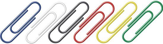 ALCO-Albert Alco Paperclips 26mm Rond Doos a 1000 Stuks Assorti