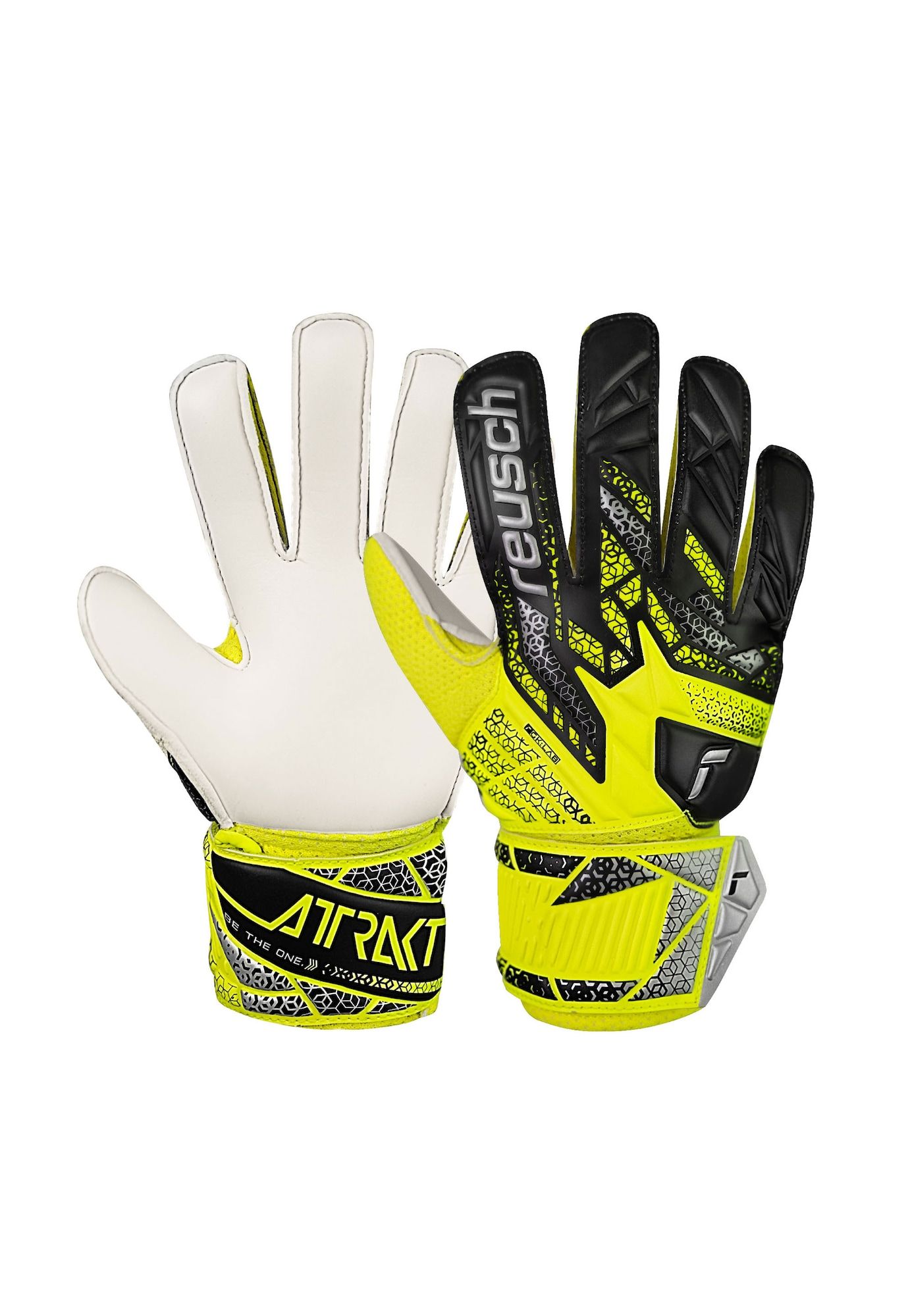 Reusch Attrakt Solid Junior Keepershandschoenen Geel 7
