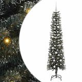 vidaXL Kunstkerstboom met 300 LED Groen 180 cm PVC, Plastic en Staal