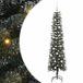 vidaXL Kunstkerstboom met 300 LED Groen 180 cm PVC, Plastic en Staal