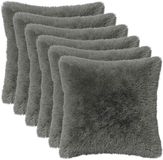 vidaXL - Kussensloop - 6 stuks - HEERLEN - Lichtgrijs - 40 x 40 cm - PV Fleece