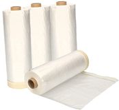 KOTARBAU® Set van 4 afdekfolie met plakband 195 mm x 33 m voor schilder- en renovatiewerkzaamheden