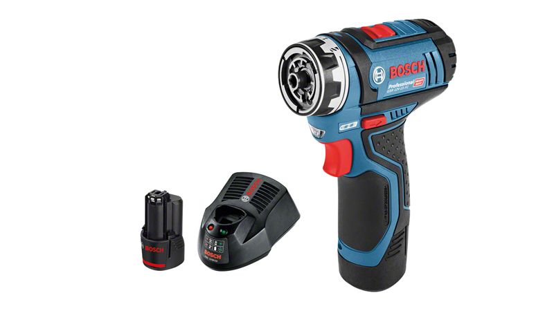 Bosch GSR 12V-15 FC Professional Cordless Drill/Driver with Accessories
