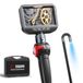 Ralcam caméra endoscopique avec lumière Endoscope Camera - Endoscope 6,2mm caméra d'inspection 4,3" HD 720P caméra de tuyau, caméras avec 6 LED, IP67 étanche 2M câble semi-rigide caméra télescopique outil automobile