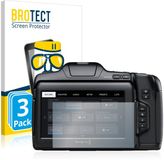 BROTECT Bedifol Screenprotector 3 Stuks voor Pocket Cinema Camera 6K Pro / G2 Beschermglas transparant