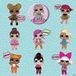 LOL Surprise Kaart met button Multicolor Katoen Kinderfeestje Bekende personages