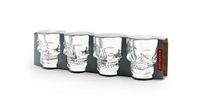 Kikkerland GL06 schnapsglas Skull in set van 4