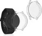 kwmobile 2x smartwatch hoes geschikt voor Samsung Galaxy Watch 4 (40mm) hoesje - Siliconen sporthorloge cover - Activity tracker case in transparant