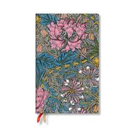 2027 Paperblanks 2027 Morris Pink Honeysuckle Maxi Horizontal Softcover 12-Month Weekly Planner