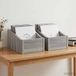 vidaXL Boîte pour disques vinyles 2 pcs Gris Sonoma 18 x 32 x 18 cm Bois traité