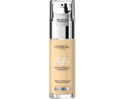 L'Oréal True Match Foundation 1.C Rose Ivory - Natuurlijk Dekkende Foundation met Hyaluronzuur en SPF 17 - 30 ml