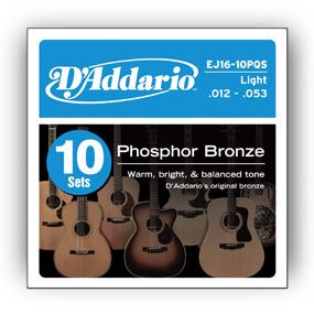 D'Addario EJ16-10P - Snaren voor muziekinstrumenten