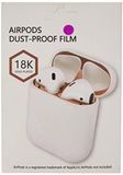 StyleDesign Stofwerende sticker compatibel met Apple AirPods - metaalstof bescherming stickers Skins in lila